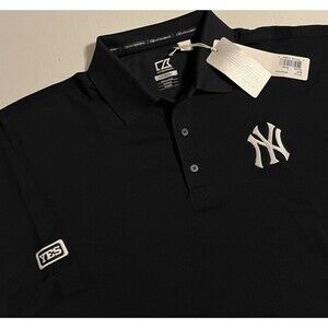 NWT New York Yankees YES Broadcast TV Cable MLB Blue Polo Shirt LARGE Judge NEW